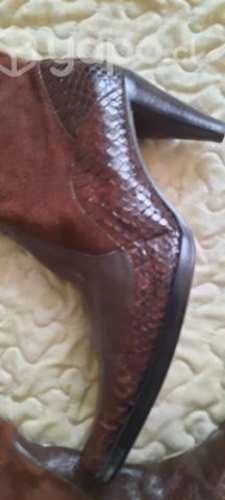 Botas cuero brazileño cafe 36