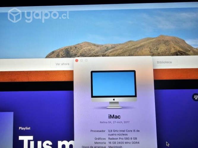 Imac 5k 27&quot; 2017 i5/ 16gb ram/ 8gb video / 1tb ssd