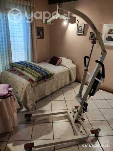 Grua eléctrica traslado de pacientes + arnés