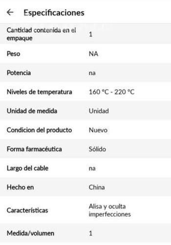 Plancha alisadora,marca genérico