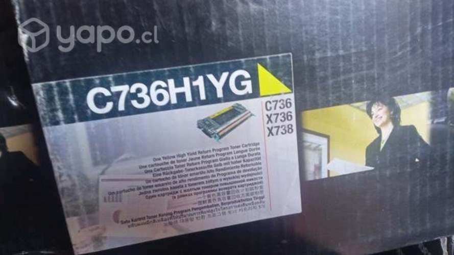 Toner Lexmark c736 y x748 colores originales de al