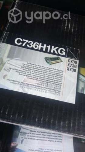 Toner Lexmark c736 y x748 colores originales de al