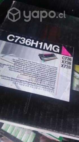 Toner Lexmark c736 y x748 colores originales de al