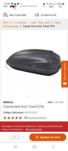 Cupulas modelo travel 370 l