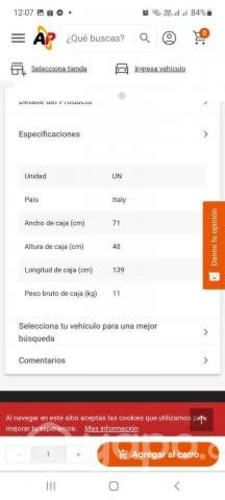 Cupulas modelo travel 370 l