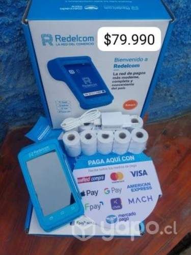 Maquina redelcom pos R3 + 10 rollos + letreros
