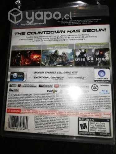 Splinter cell blacklist. ps3.
