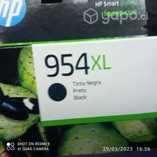 Tinta hp 954xl black original de alta