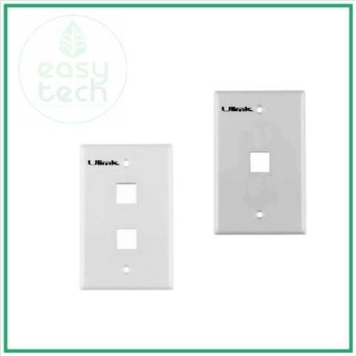 Placa frontal simple o doble para conector red