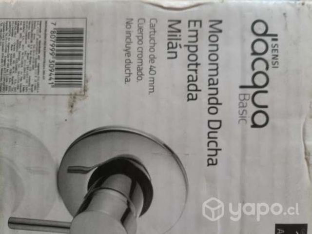 Llave empotrada con ducha plato nueva