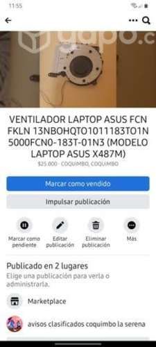 Piezas laptop asus