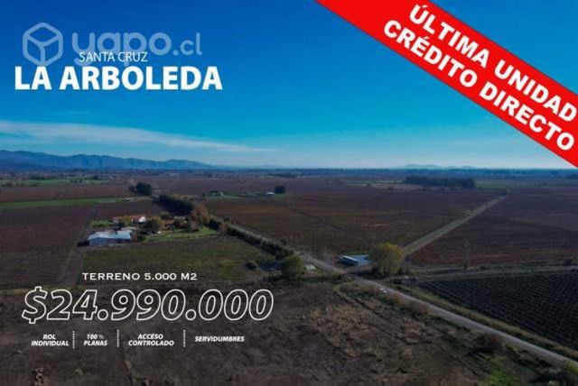 Terreno Santa Cruz 5.000 m2 CRÉDITO DIRECTO