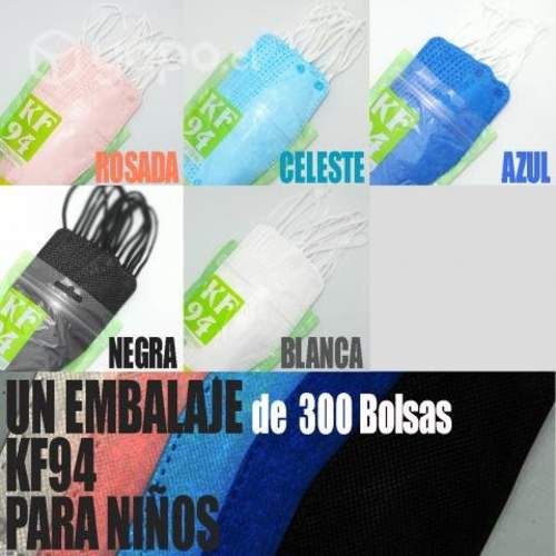 Mascarillas KF94 para niños(300 bolsas de 10 unida