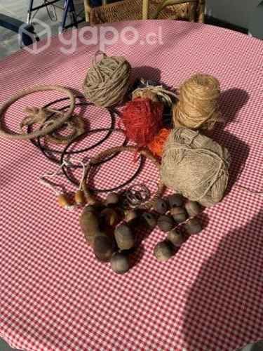 Set artículos macramé, metros Tobalaba y Colón