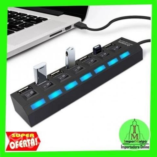 Multipuerto HUB 7 USB Extension 7 Puertos Extensor
