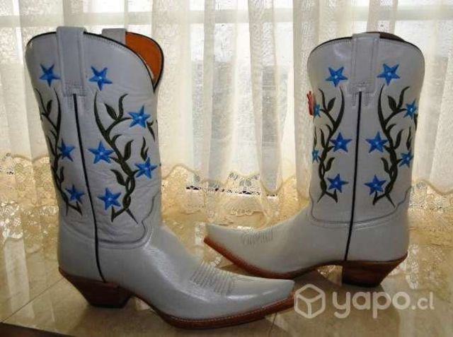 Botas De Mujer: Vaqueras-Artesanales-Cuero (RUDEL)