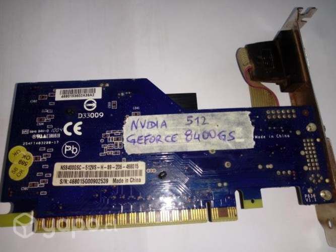 Tarjeta video 512mg ECS nvidia