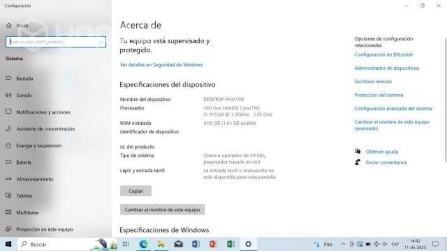 LAPTOP HP i3 11a GENERACION