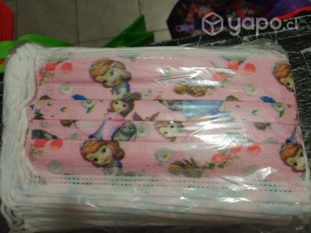 Mascarillas para niñas y niños x mayor