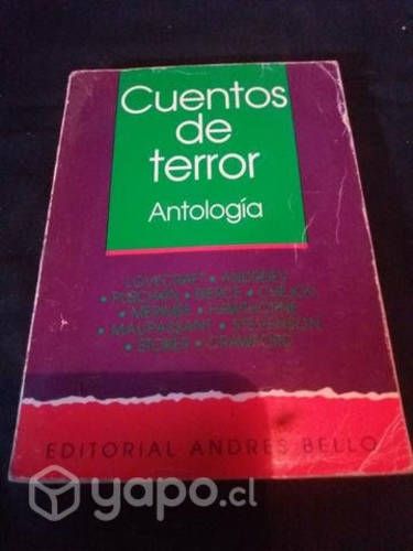 Libro Cuentos de terror Antología