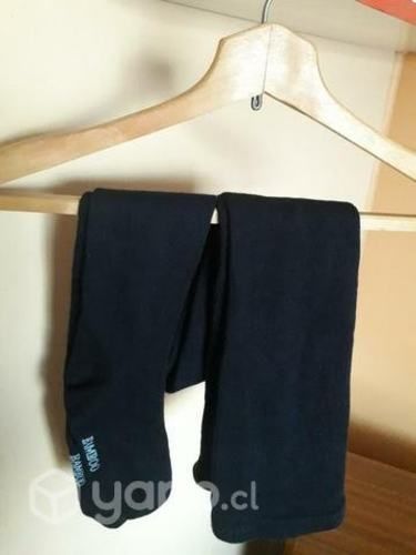 Pantys de lana y bambú, color azul