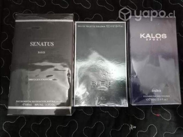 Perfume Senatus,Bleu y Kalos sport originales