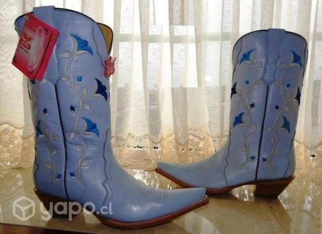 Botas De Mujer: Vaqueras-Artesanales-Cuero (RUDEL)