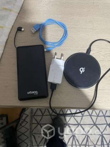 Cargador para iPhone y otros + batería