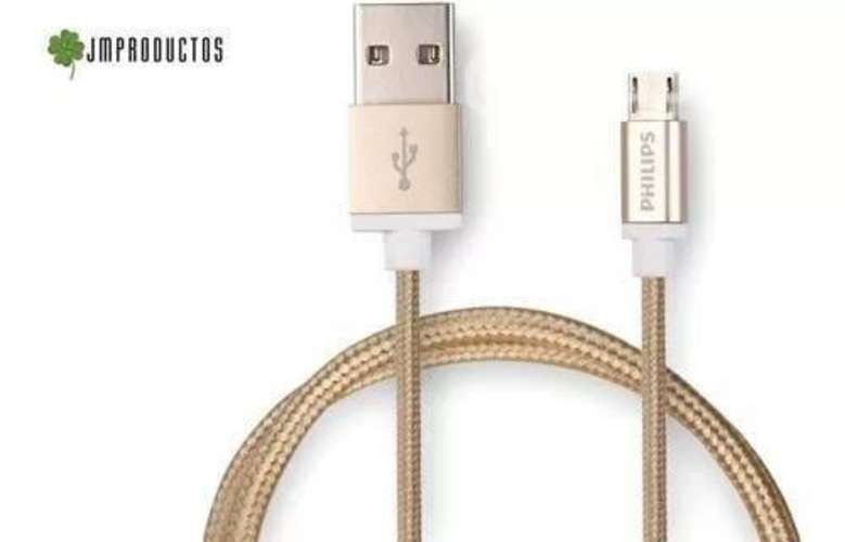 Cable Micro Usb Philps Trensado Carga Rapida + Env
