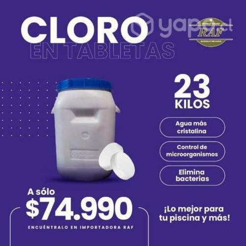Cloro granulado y en tableta