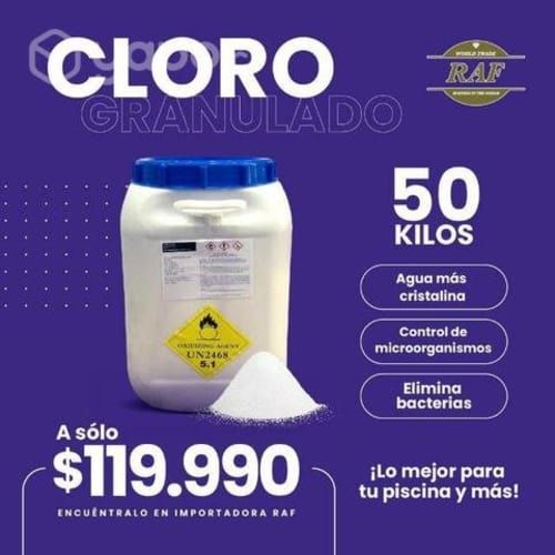 Cloro granulado y en tableta