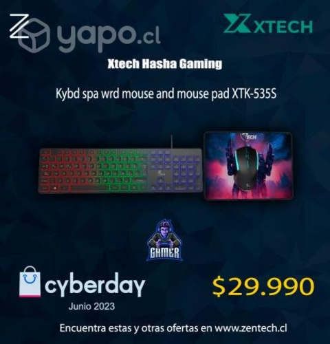 Kit Teclado + Mouse + MousePad XTech
