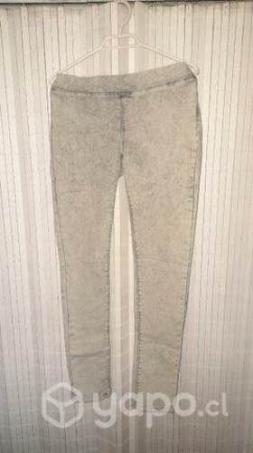 Jeans Gris Pitillo Opposite Como nuevo