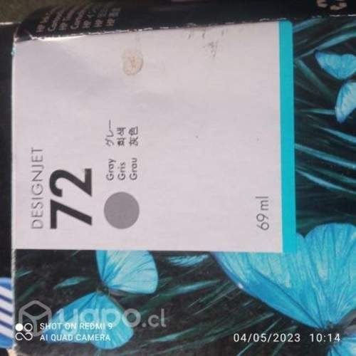 Tinta HP 72 gris original de 69ml