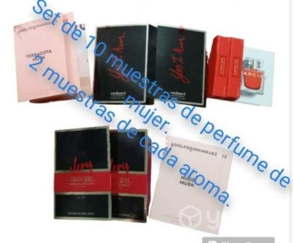 Set 10 muestras de perfume mujer.