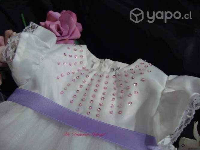 Vestido blanco nuevo, niña, matrimonio, bautizo