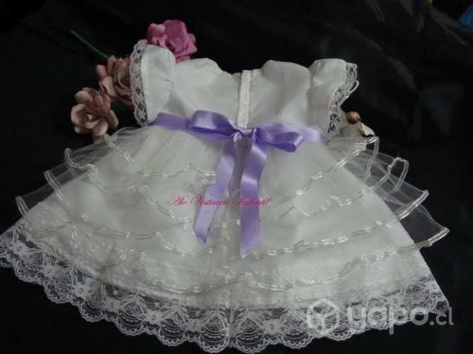 Vestido blanco nuevo, niña, matrimonio, bautizo