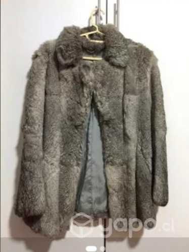 Abrigo piel natural de conejo