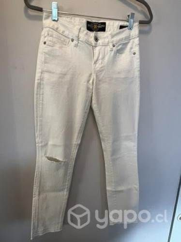 Jeans blancos talla 34 Lucky Brand