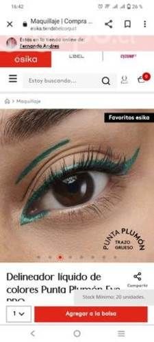 Delineador líquido punta plumón