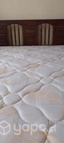 Cama dos plazas de madera nativa