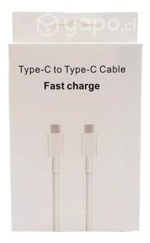Cable USB Tipo C A Tipo C Doble Entrada Carga