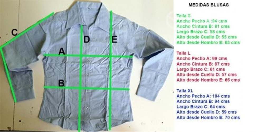 Blusa ejecutiva, Oxford celeste