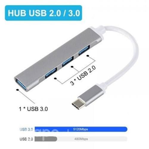 HUB USB 3,0 múltiple de 4 puertos