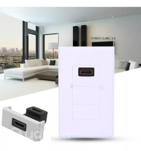Conector Adaptador Hdmi De Pared Muralla Hembra