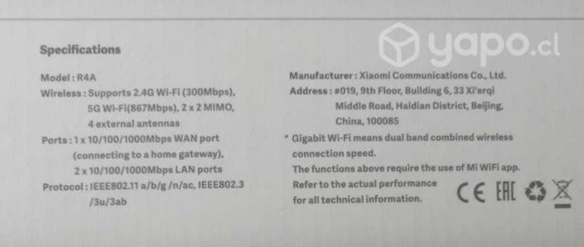 Router 4A &quot;gygabit edtition&quot; Xiaomi