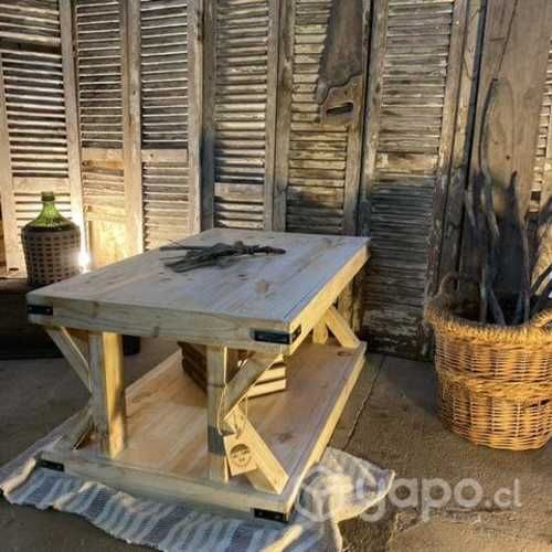 Mesa de centro rústica