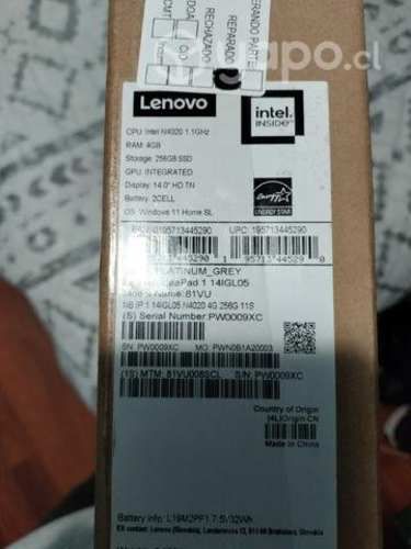 Notebook Lenovo ideapad