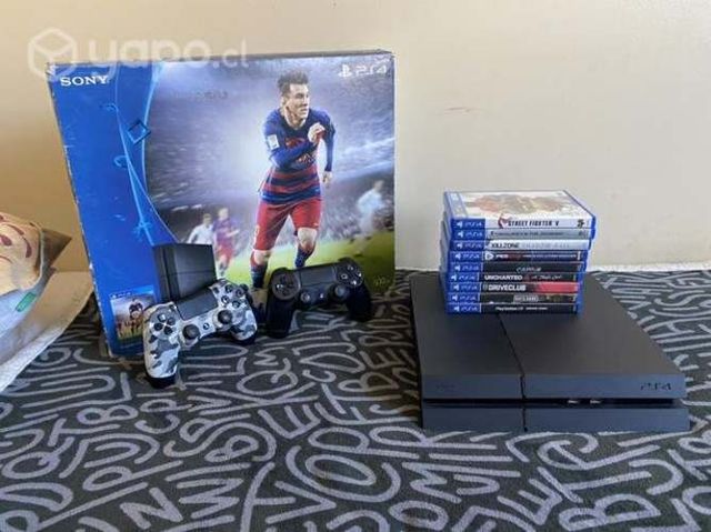 PS4 500GB + 2 controles + Juegos Fisicos