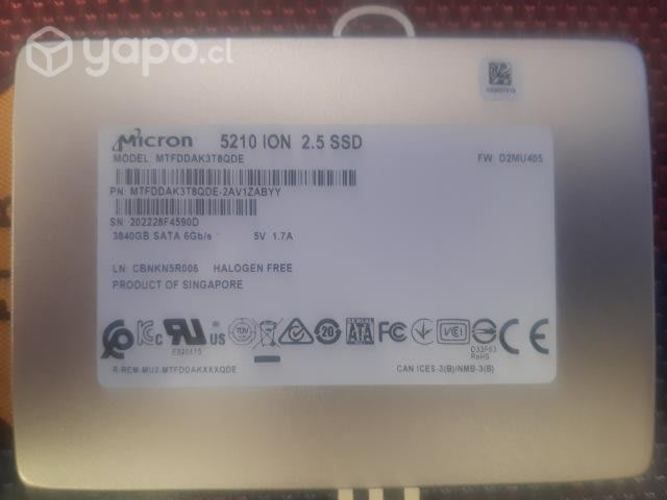 Disco duro SSD 3.84TB 2.5